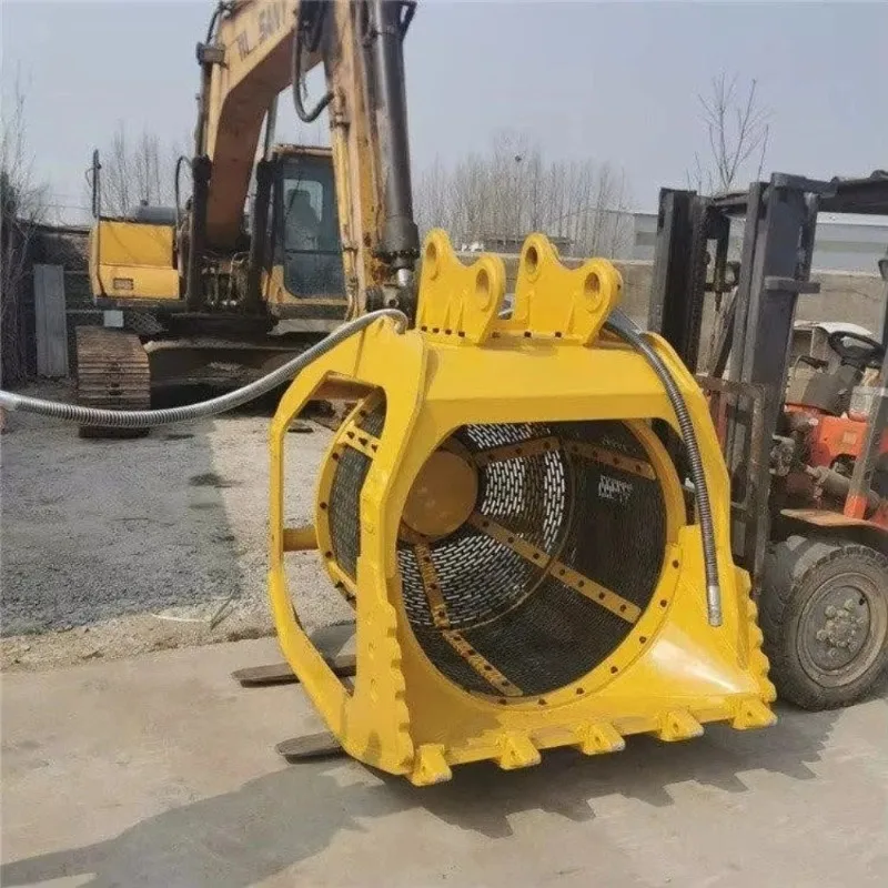 

Screening bucket small heavy excavator rotary screen mobile