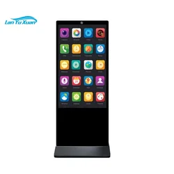 43 55 inch Indoor Free Standing capacity touch screen kiosk digital signage and displays with face recognition