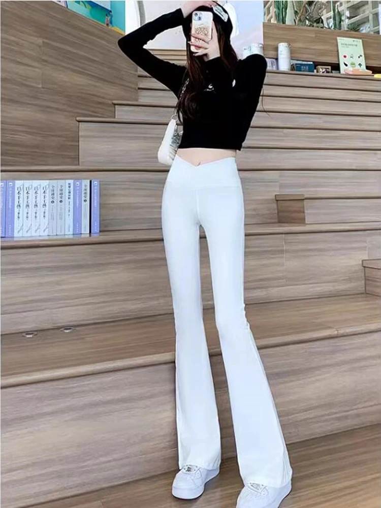 new autumn winter office lady Fashion casual skinny stretch brand female women girls velvet warm sonwwearflare pants