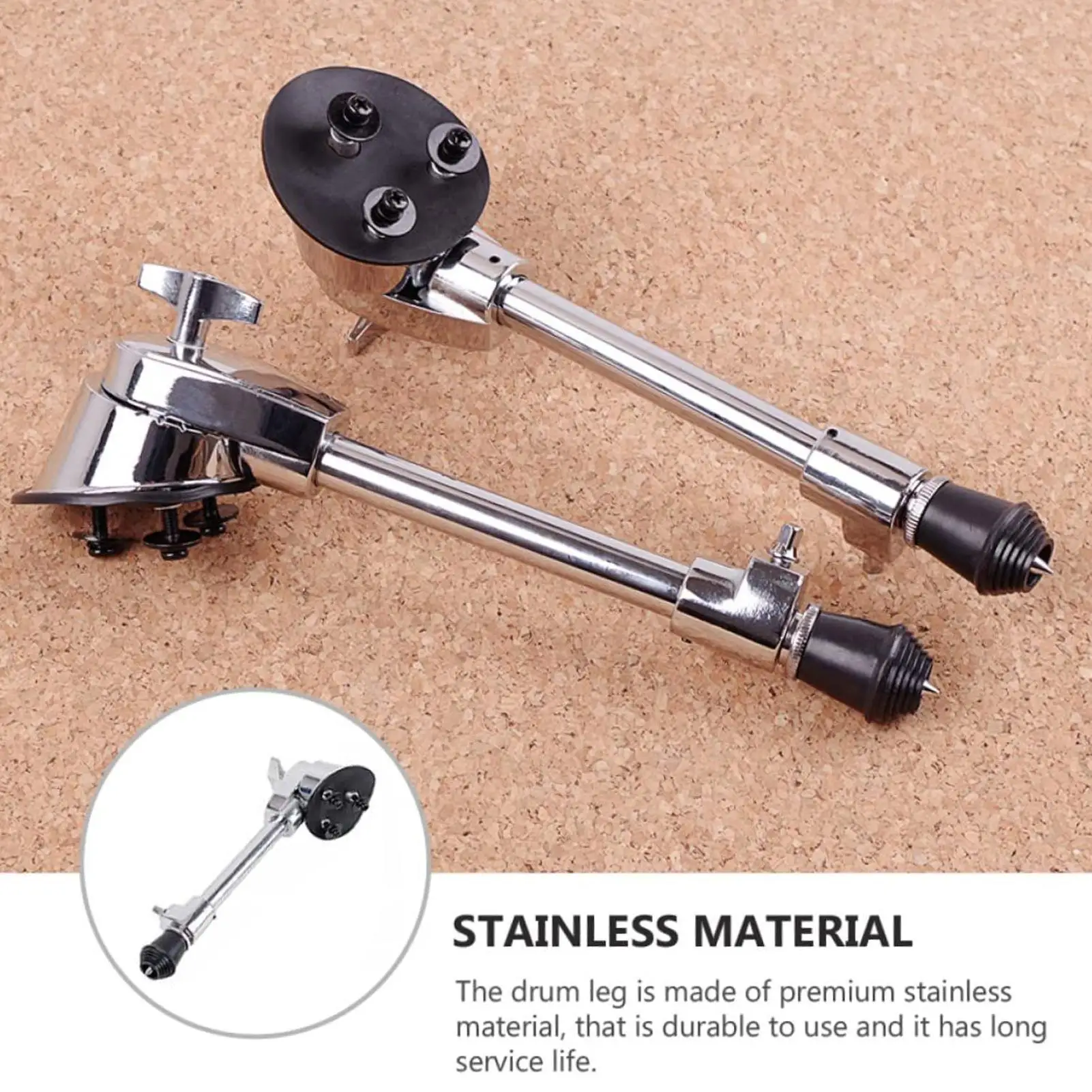 Bass Drum Feet Instrument Drum Feet Floor Spurs Legs Portable Rustproof Pedal Bracket With Enhanced Stability And Durability