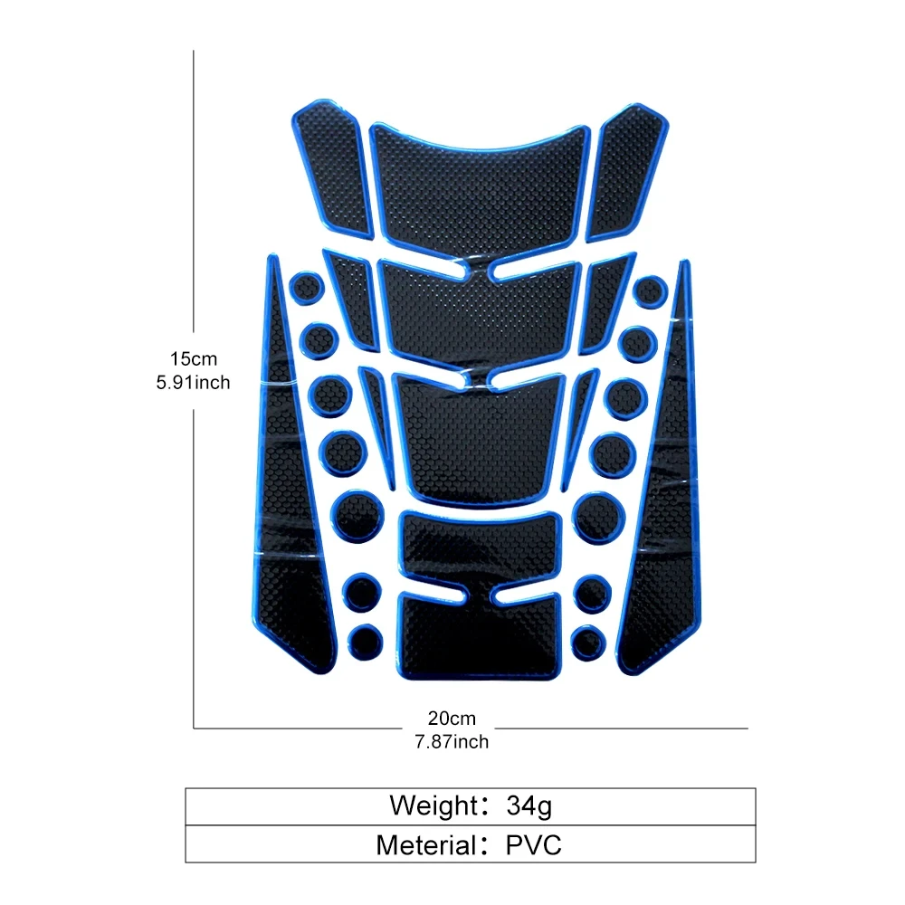 ثلاثية الأبعاد سيارة دراجة نارية خزان الوقود الغاز وسادة ملصق مائي دراجة نارية الشيطان حامي الوقود سباق الملحقات نوع عالمي #6