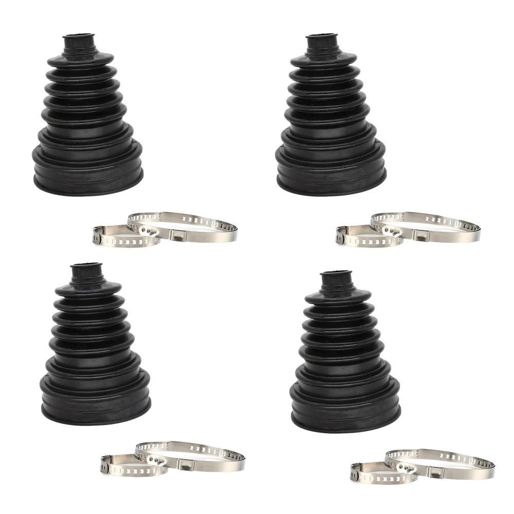 Auto Rubber Constant Speed Dust Cover Track Connector Kit Inner Diameter Replacement Fit With Clips Universal Car Accessories