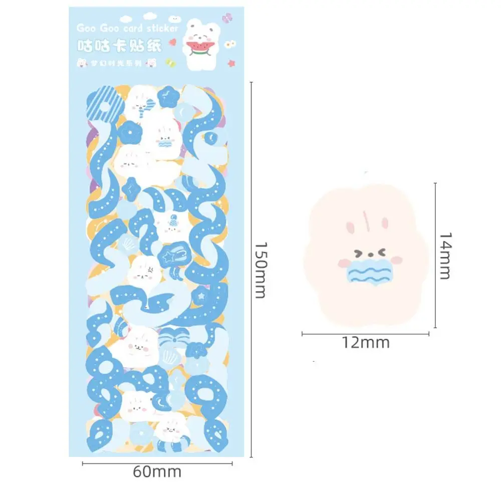 Laser Ribbon Idol Card Self Adhesive Photo Stickey Stationery Hand Account Decoration Decorative Stickers Ribbon Stickers Set