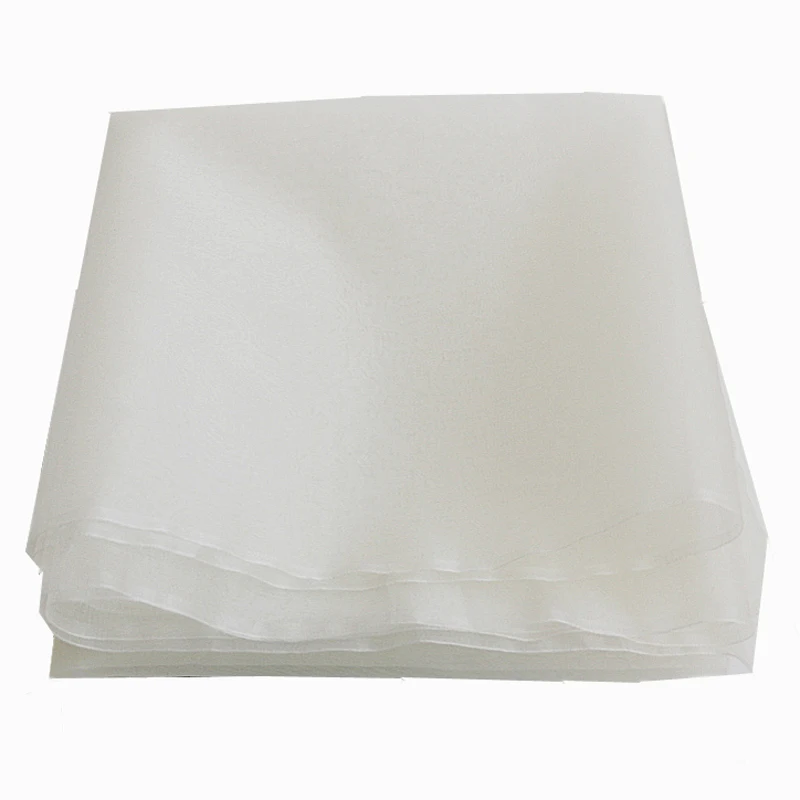1 Meter X 1,14 Meter Färbbarer Naturweißer 100% Seidenorganza-Stoff Hochzeitsgaze – Detail 8