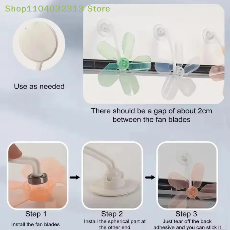 petite3Pcs Air Conditioner Wind Shield Anti Direct Blowing Wind Deflector Adjustable AC Baffle for Kids Room No Drilling Install