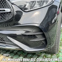 Front Bumper Air Vent Trim for Mercedes Benz GLC Class X254 GLC260 GLC300 AMG 2023+ Car Intake Frame Splitter Spoiler Canard