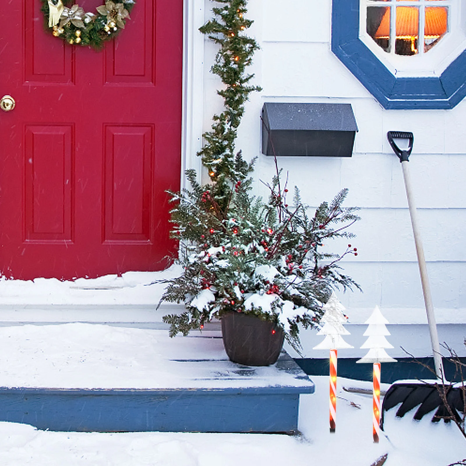 عيد الميلاد مسار حصة ضوء LED في الهواء الطلق حديقة ضوء غير نافذ للمطر ساحة زينة عطلة احتفالية في الهواء الطلق حصص الأرض #5