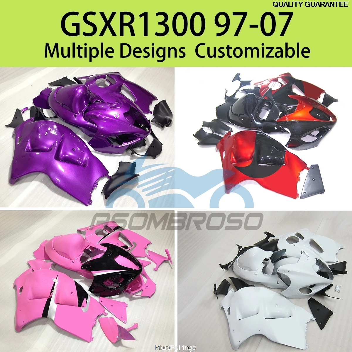 Fits GSXR1300 97 98 99 00 01 02 03 04 05 06 07  Fairings for SUZUKI GSXR 1300 1997-2007 Free Customization Injection Fairing Kit