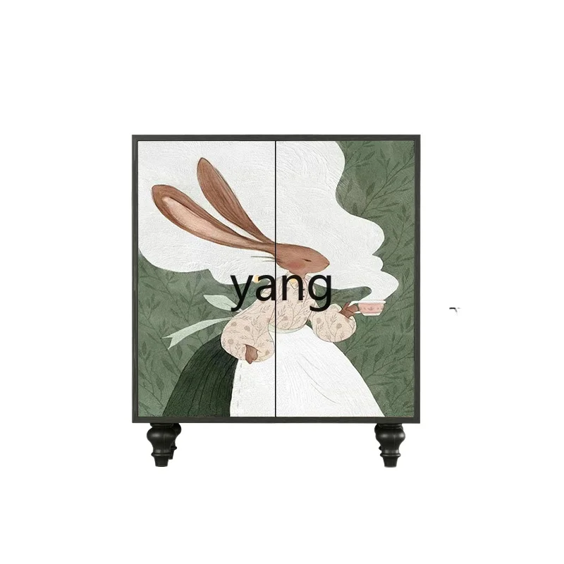 

Yjq Rabbit Entrance Solid Wood Shoe Cabinet Entrance Entrance Storage Decoration Living Room Wall Storage Clothes Closet