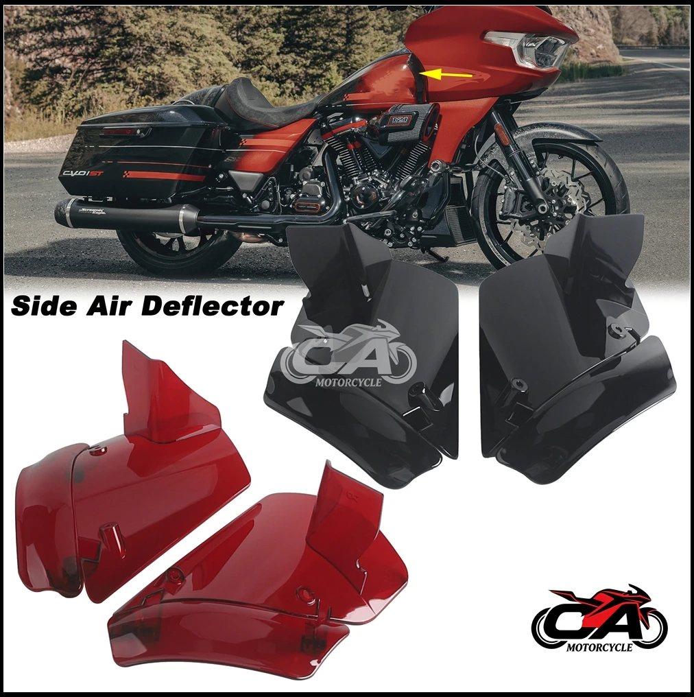 

Front Batwing Fairing Side Wind Air Deflector For Harley Touring Road Glide ST CVO FLTRXSTSE 2024-2026 CVO 121 FLTRXSE 2023-26