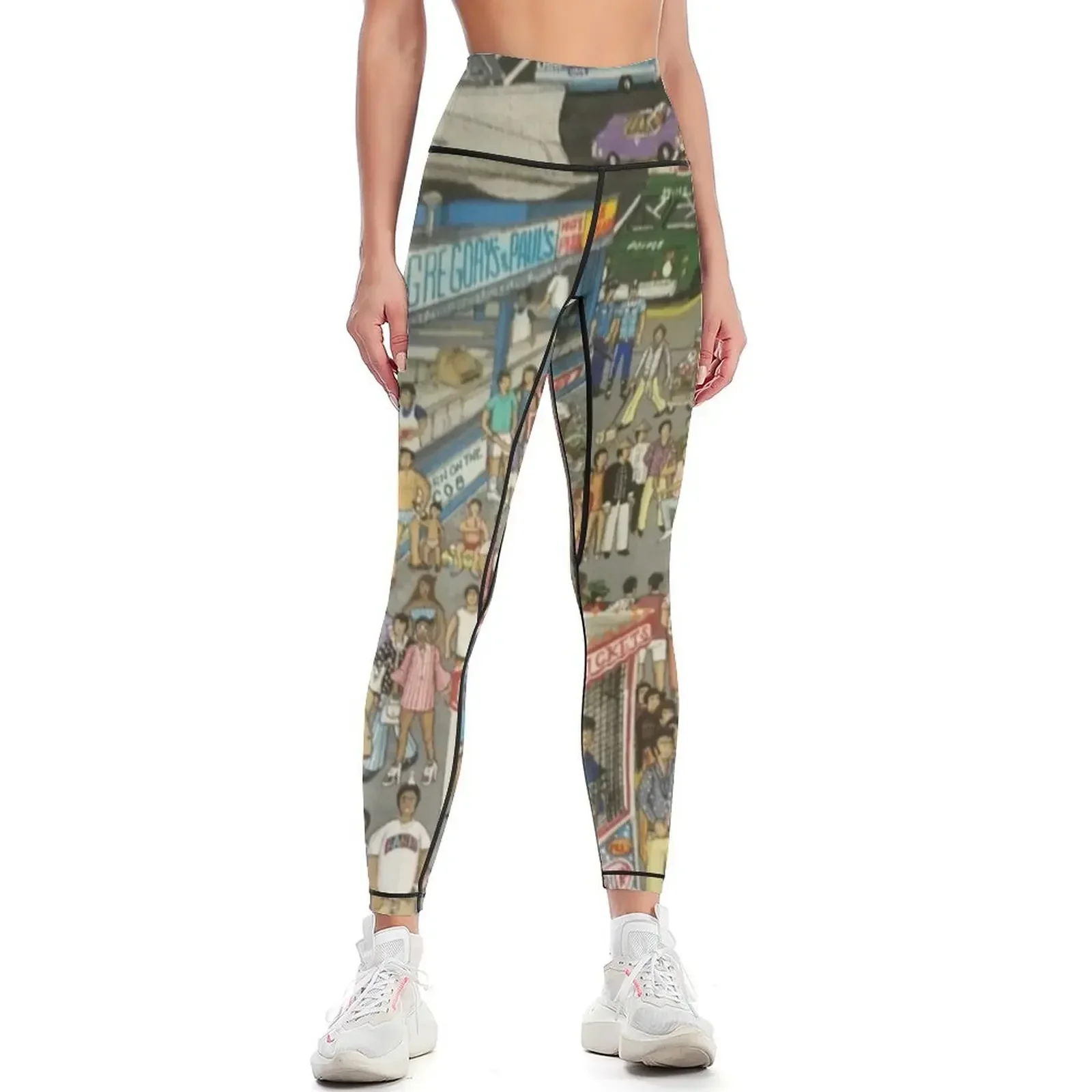 

CONEY ISLAND SUMMER BLAST Leggings Tight fitting woman sports for Sportswear woman gym sporty woman gym Womens Leggings