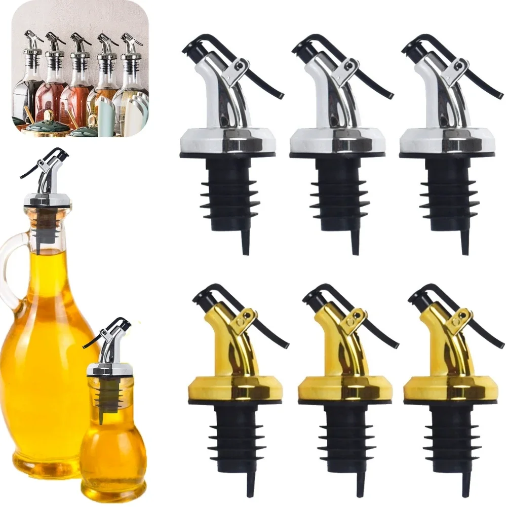 Oil Vinegar Bottle Stopper Leak-proof Oil and Vinegar Dispenser Pour Spouts Ergonomic Multifunctional Suitable for Most Bottles