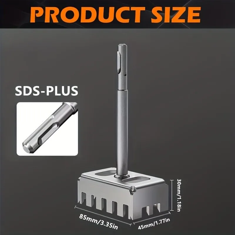 SDS-PLUS To 11mm Square Shank Adapter – for Concrete Box Cutting & Chiseling