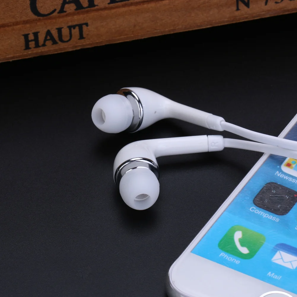 In-ear Wired Headset Headphones with Microphone 3.5mm Stereo Earbuds Hands Free Calling Music for Samsung Galaxy S3 SIII I9300