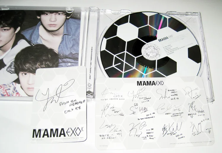 Imagem -05 - Pop Music Box Grupo Cantor Masculino Exo k ° Mini Mama Versão Coreana wu Yifan Kris Luhan Zhang Yixing Huang Zitao Equipe cd