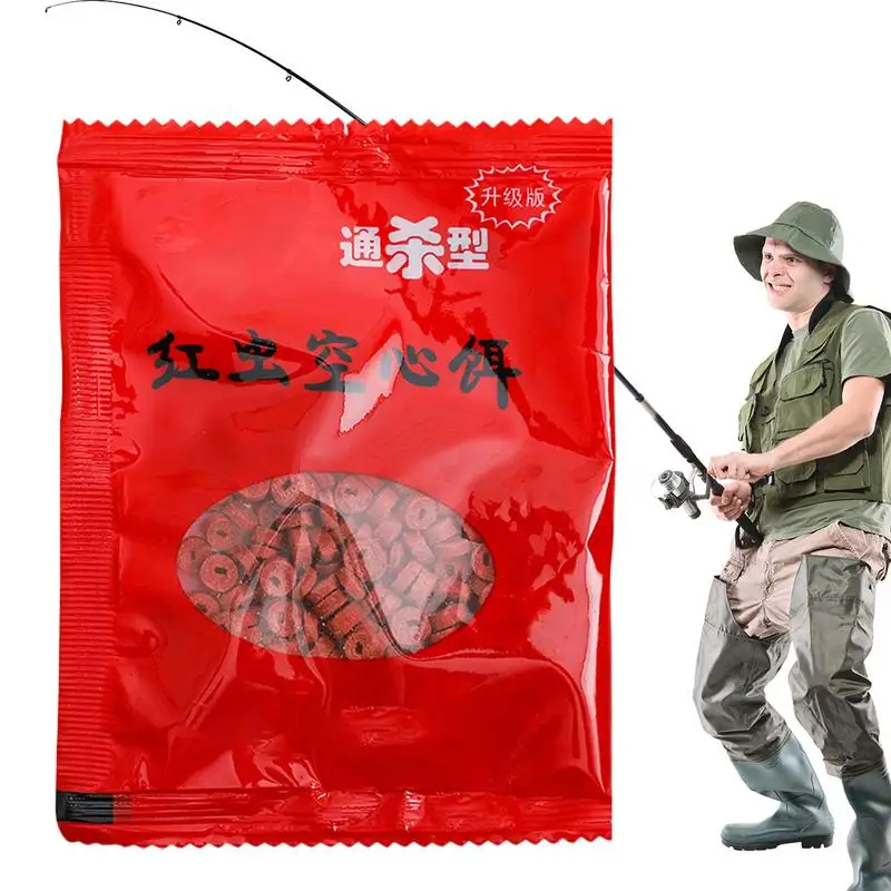 

Hollow Granular Lure Hollow Lure For Bass High Concentration Red Worm Scent Safe & Effective Fish Attractants For Baits