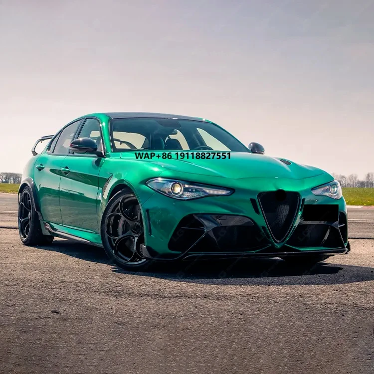 High Quality Carbon Fiber Body Kit for  Giulia Facelift G Style Front Rear Bumper Rear Spoiler