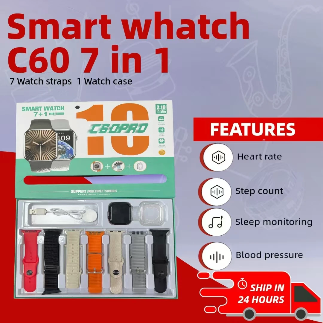 C60 Smart Watch 7 In 1 Package Men 49mm Series 8 2.1 