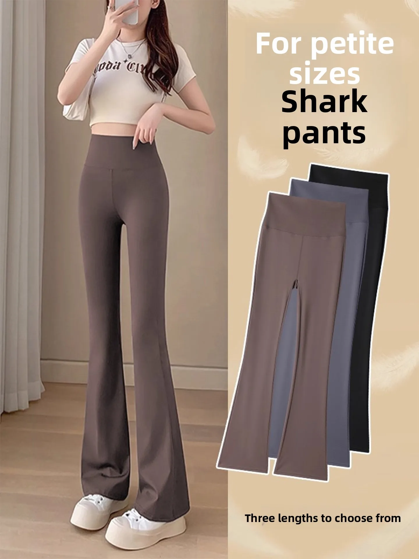 Pantalones de Yoga Bell Bot de cintura alta para mujer, pantalones finos Micro acampanados Arca, mallas con Control de barriga, novedad de otoño