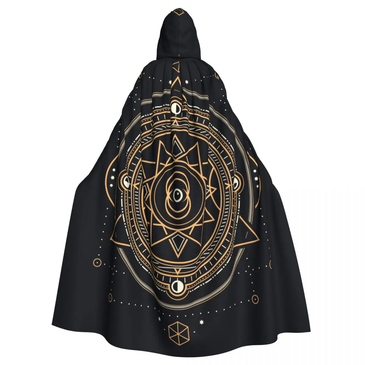 Long Cape Cloak Magic Circle Hooded Cloak Coat Hoodies Elf Purim