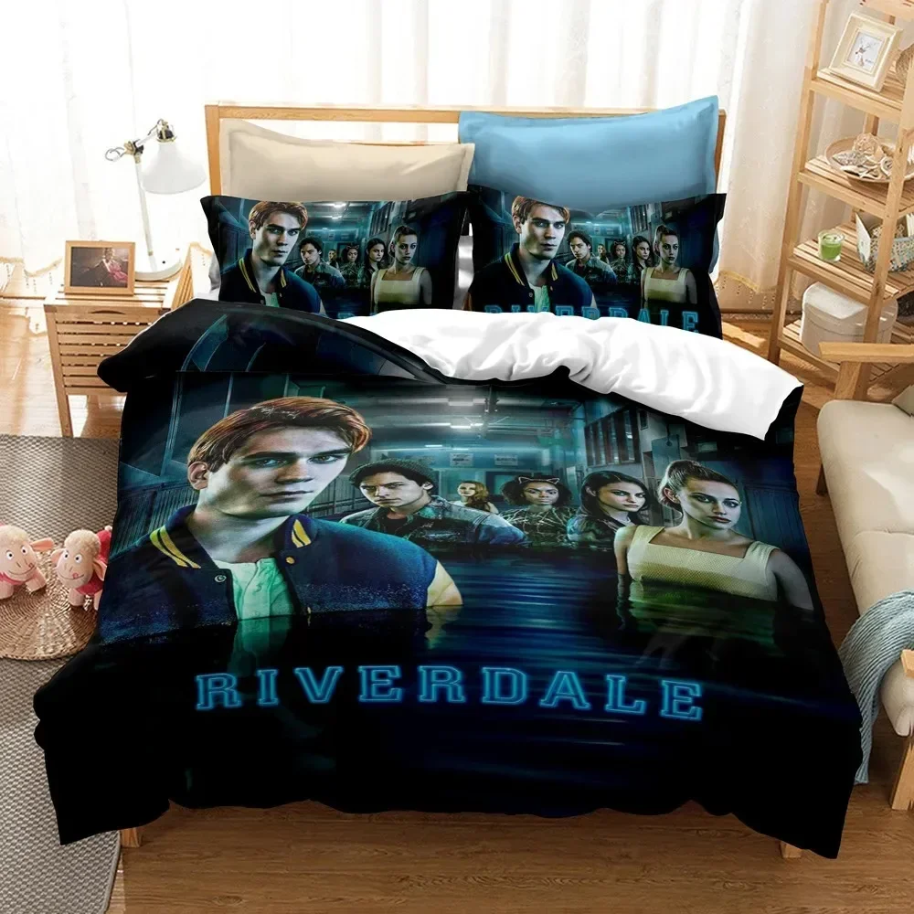 Lisabridal South Side Serpents Riverdale TV Supplies Set Duvet Cover Set Bedding Sets Pillowcases No Filling Birthday Gifts