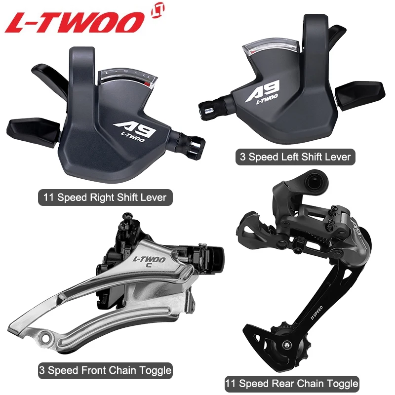 

LTWOO A3 A5 A7 A9 10S Speed Derailleurs Groupset for Mountain Bike 3X8 3X9 3X10 3X11 Transmission Kit MTB Bike Kit Bicycle Parts