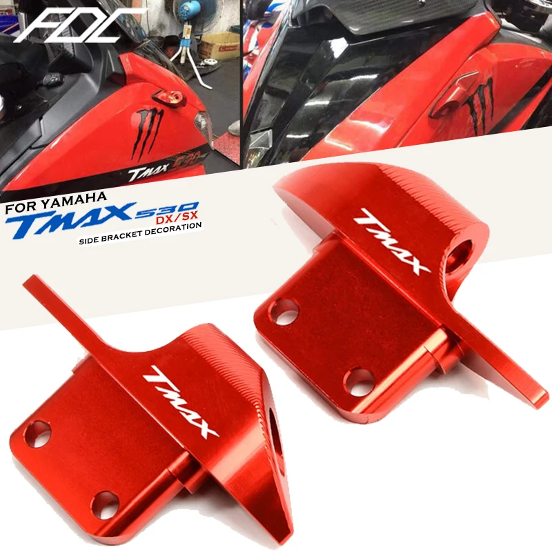 

For YAMAHA TMAX 530 DX 2018 TMAX 530 TMAX530 SX 2019 2012-2019 Motorcycle accessories Rear View Mirrors Side Bracket Decoration