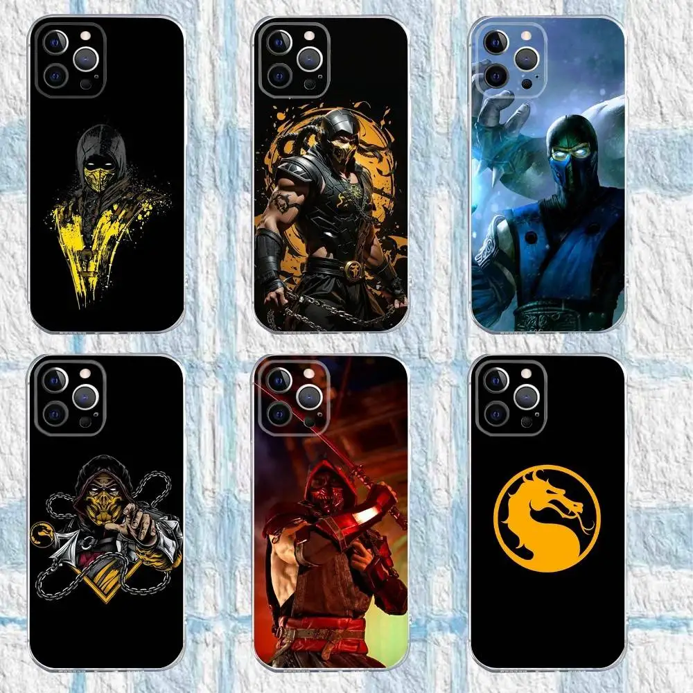 

Game Mortal K-Kombat Phone Case For iPhone 16,15,14,13,12,11 Pro,Max,Plus,X,XS,XR,SE,Mini Transparent Silicone Soft