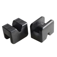 Car Jack Rubber Pad Car Slotted Lift Jack Stand Rubber Pads Universal Repair Tools Frame Protector Adapter Jacking Tools 4