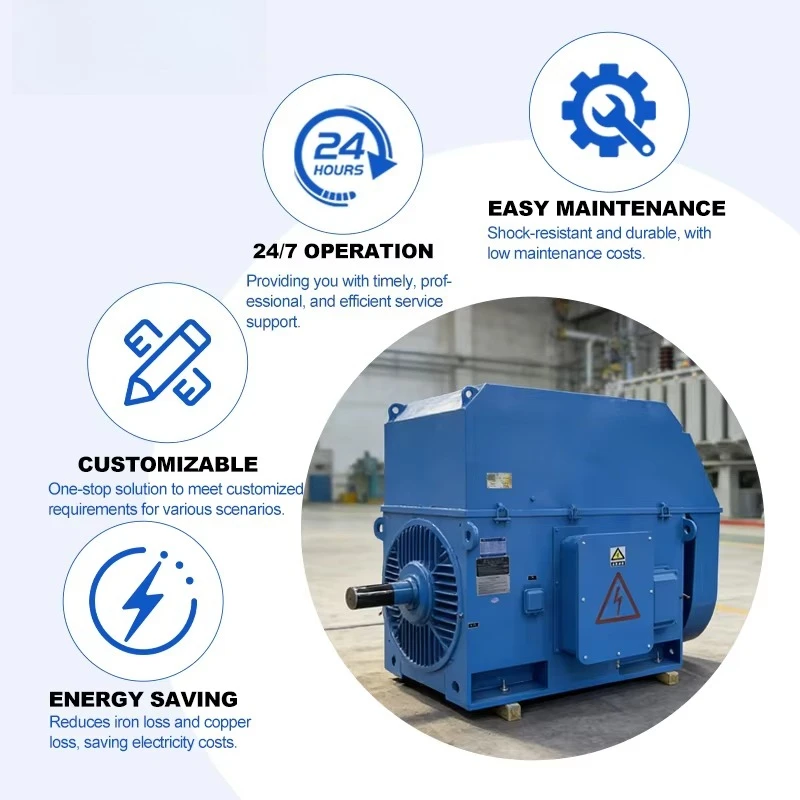 Ac Electric Motor High Voltage Motor IE3 Motors Voltage 6kV/10kV 1400kW 1600kW 1800kW 2000kW Customization Supported