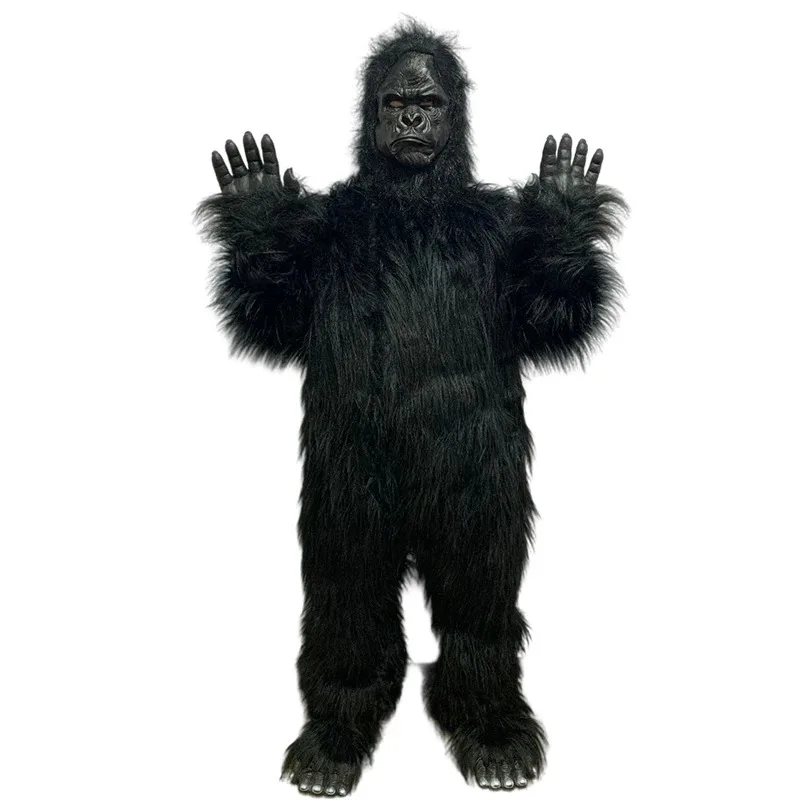 

2025 New Adult King Kong Gorilla Mascot Cosplay Costumes Party Advertising Plush Cartoon Doll Clothing ❤ ❤ $zz