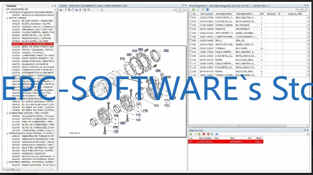 

EPC-OFTWARE Kubota KVC Вьетнамский каталог запасных частей 2021р.
