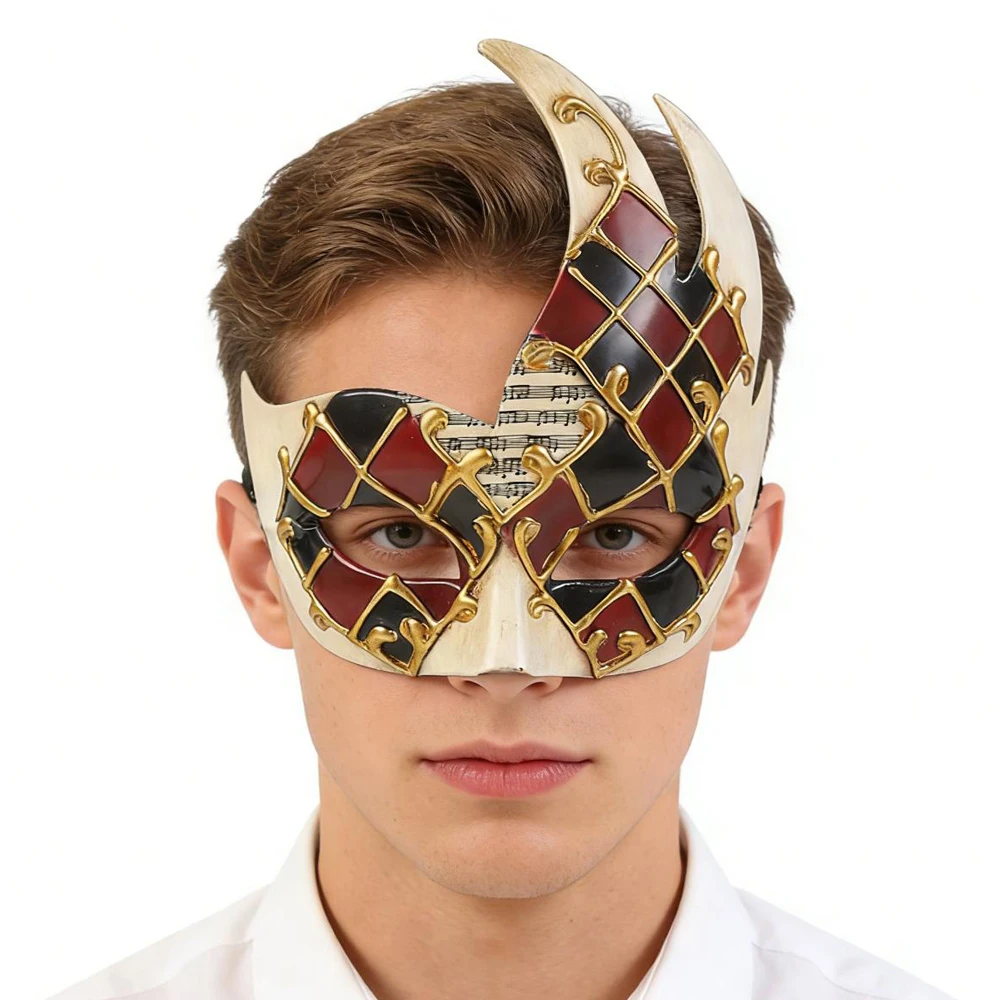 Vintage Venice Mask Cosplay Venetian Half Face Masks Carnival Masquerade Halloween Dress Up Party Costume Props