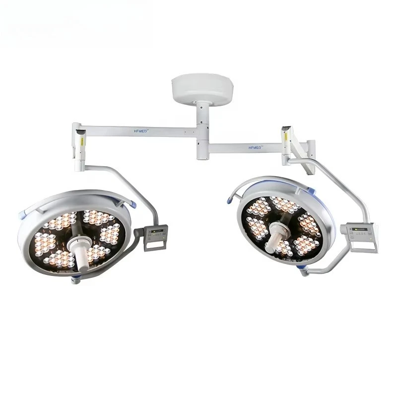 HFMED 500/500 LED Ceiling Mounted Double Arm Light Medical Surgical Operation Lighting Operating Light