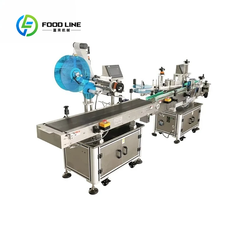 Customized size Sticker labeling machine for round cans and bottles