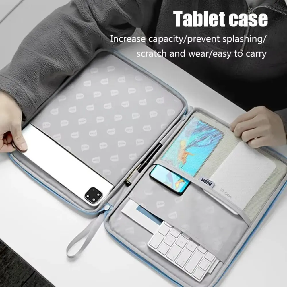 New 10.9/12.9inch Tablet Sleeve Bag Waterproof Large Capacity Laptop Bag Shockproof Handle Tablet Storage Bag