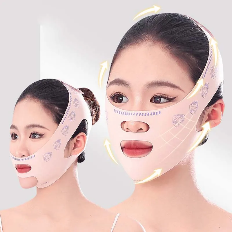 Reusable Face Slimming Bandage V Line Face Shaper Women Chin Cheek Lift Up Belt Facial Massage Strap Face Skin Care Beauty Tools