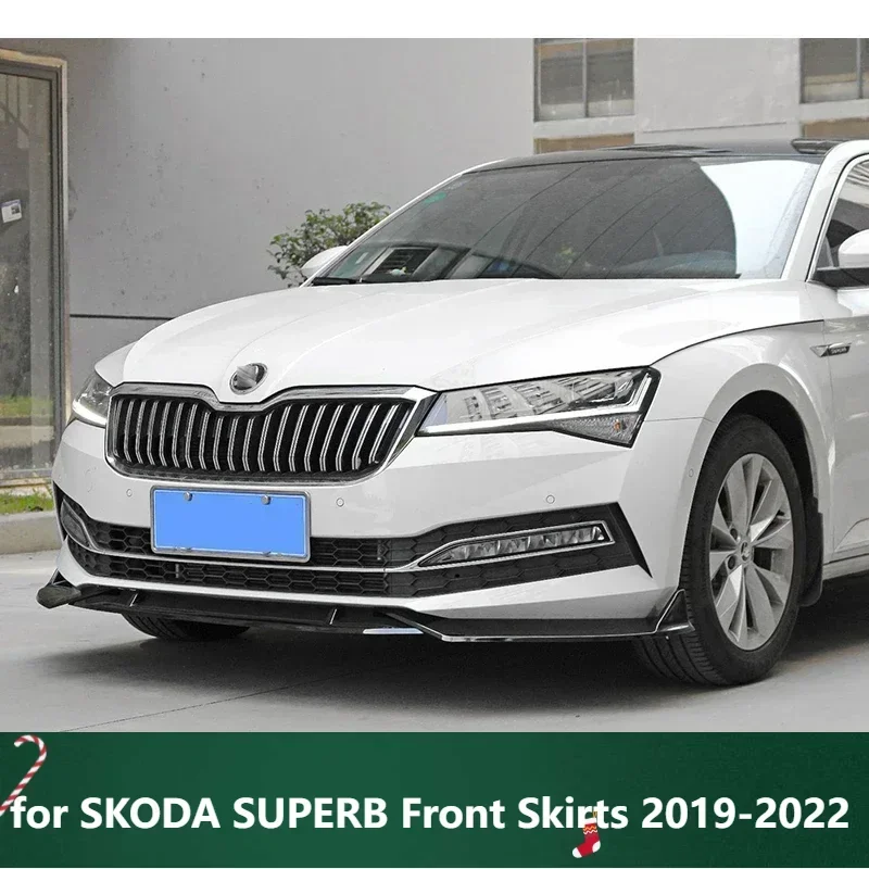 

New! Splitter for SKODA SUPERB Front Skirts 2019-2022 Front Bumper Spoiler Car Body Kit Accessories Transform The Style