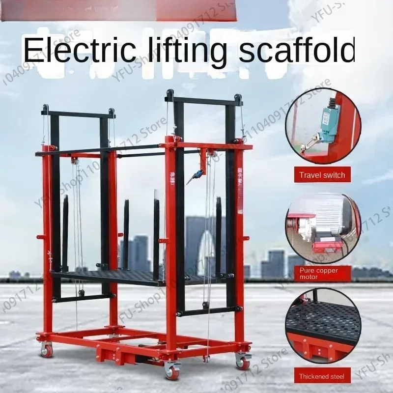 Outdoor Decoration Portable Lift Platform Electric Scaffold Lift Mobile Remote Control Automatic Indoor