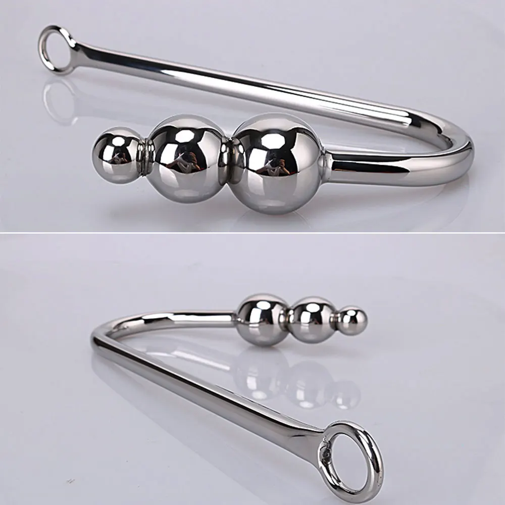 Anal Hook Stainless Steel Sex Toys for Man Metal Butt Hook Dilator Prostate Massager Chastity Device Anal BDSM Gay Fetish Toys