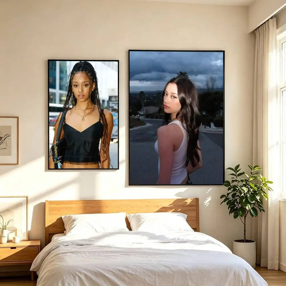 K-KATSEYE Megan Sophia Yoonchae  Poster Waterproof Wall Art Sticker For Bar Living Room Vintage Decor High Quality Print Gift