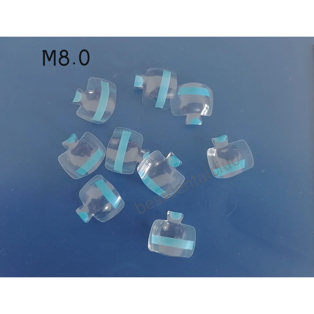 Dental Clear Matrix Bands Transparent Posterior Molar Teeth 8.0mm Fits Bioclear BT Tooth Restoration