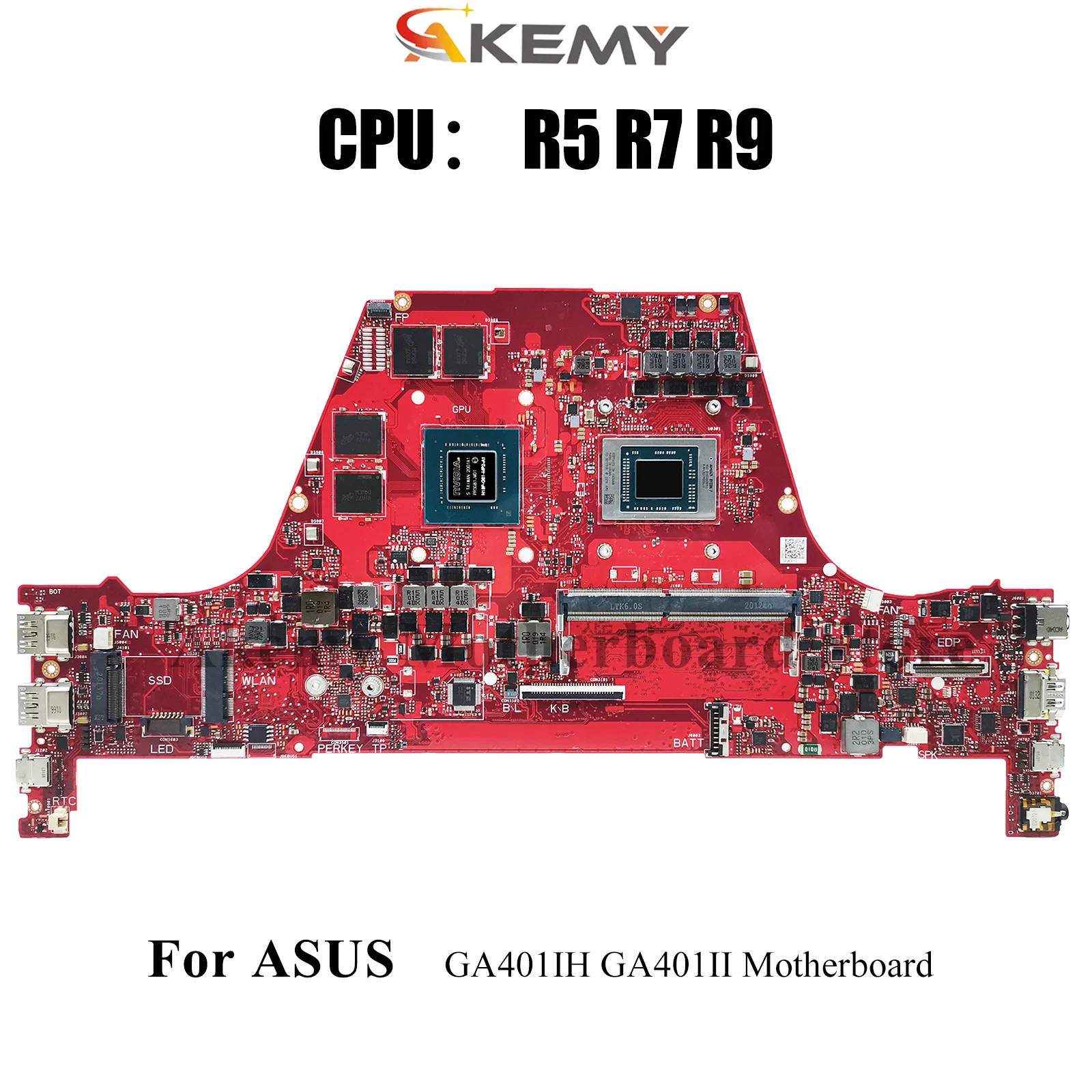 

GA401IH Laptop Motherboard For ASUS ROG Zephyrus G14 GA401II GA401IH GA401I Notebook Mainboard With R5 R7 R9 CPU 115% tests OK
