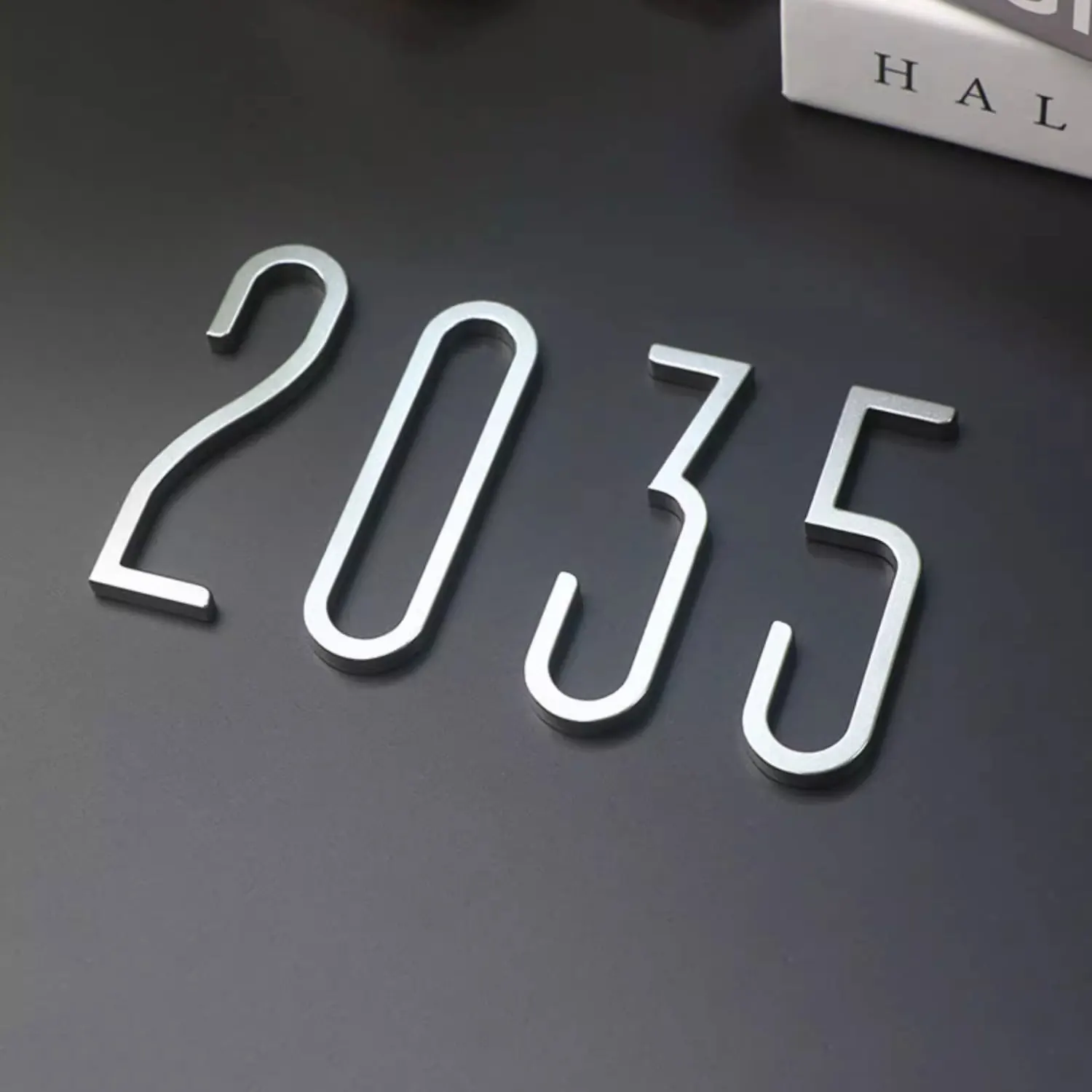 Stainless Steel Digits 0-9 For Door Plate Silver House Numbers Hotel Apartment Office Door Number Decoration Signboard DIY