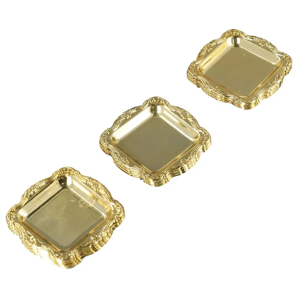 الذهب والفضة طبق حفلة صغيرة السوشي المطبخ أطباق فاكهه وجبة خفيفة تخزين اللوازم المنزلية صينية تخزين #2