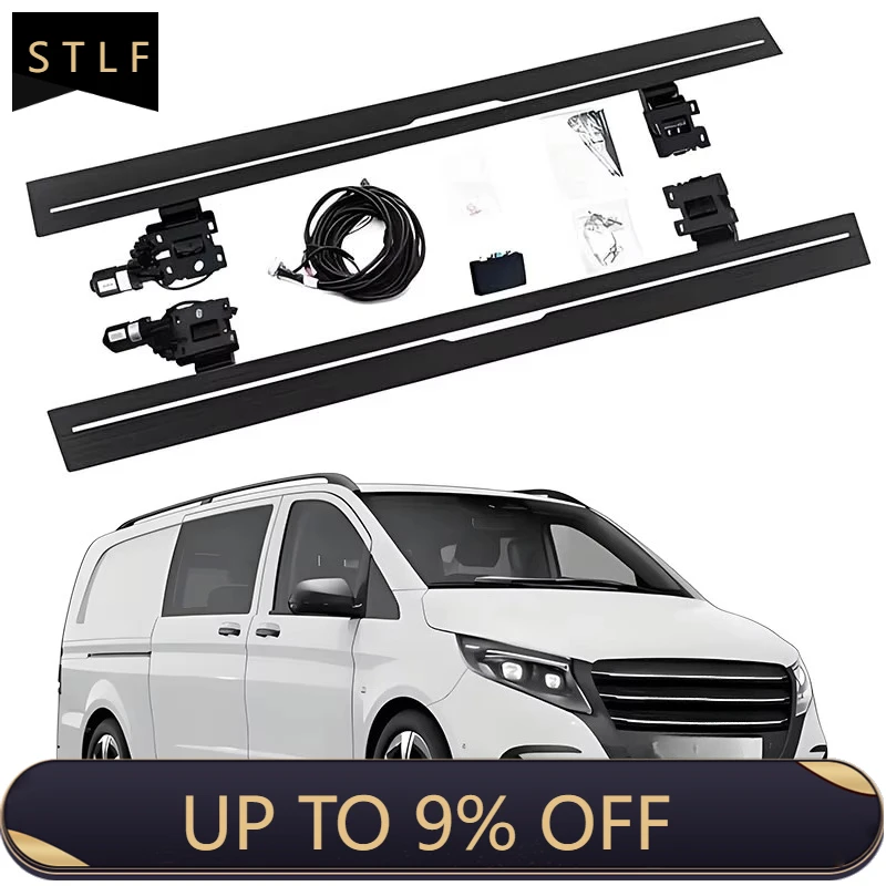 

Electric Running Boards Retractable Aluminum Alloy For Vito 2013-2024 Side Steps with Carry Bag