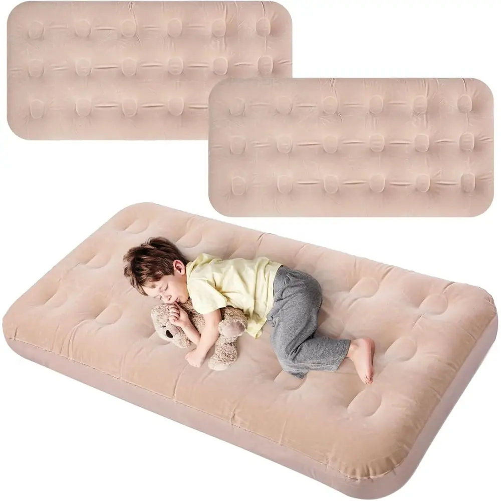 Colchão Inflável para Crianças 55x27.6x8.7 Polegadas, Cama Inflável Dobrável com Kit de Reparo, Colchão Portátil para Dormir Fora de Casa