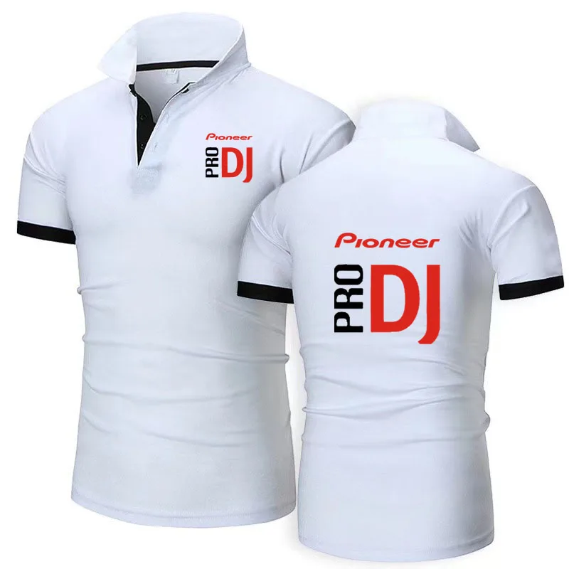 DJ Pioneer PRO 2024 Men\'s POLO shirt New Summer Fashion Printing Sport Shirt Casual Cotton Shorts Sleeve High Quantity Tops