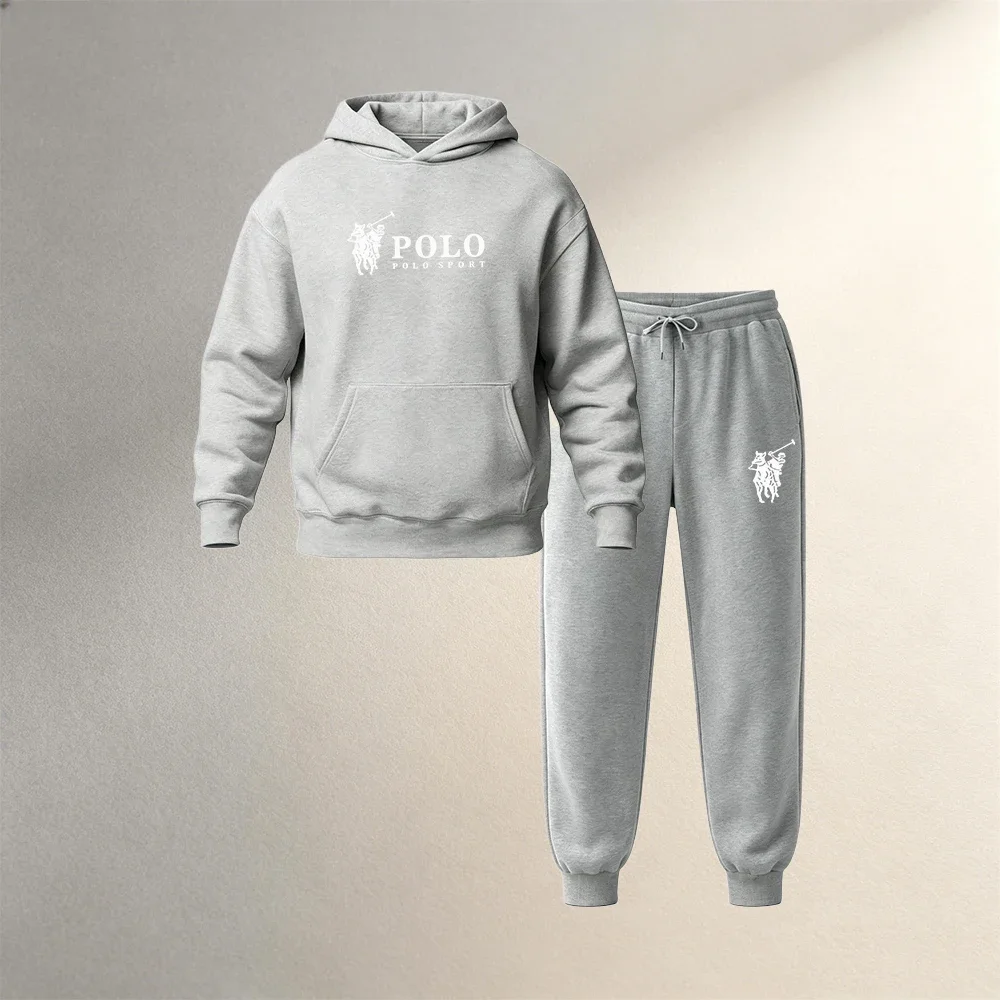 Men's Clothing Hoodies Sets 2 Piece Autumn Winter Men Sport Casual Pullover Suits Warm Sweatshirt + Jogger Pants Fashion Outfits
