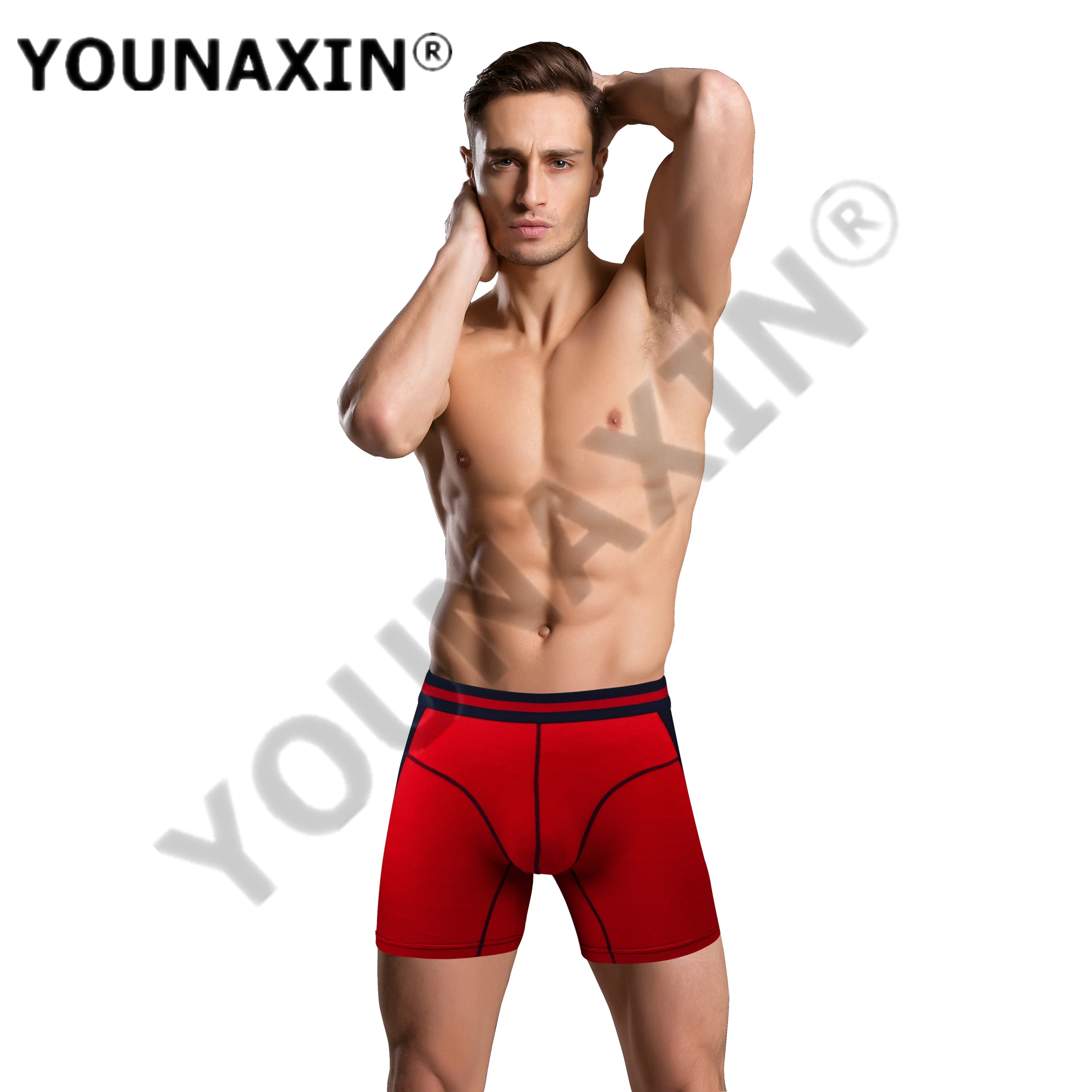 4 Pieces Big Size Men Undies Cotton Long Leg Underwear Boxers Briefts Sports Shorts Panties Underpants Knickers M L XL 2XL 3XL